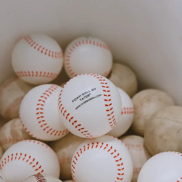 Tater 5 oz foam pitching machine baseballs sold by the dozen — Tater Baseball