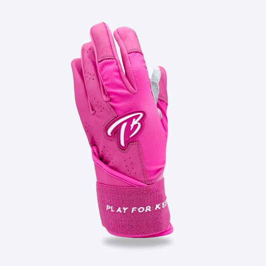 Long Cuff Batting Gloves | Pink