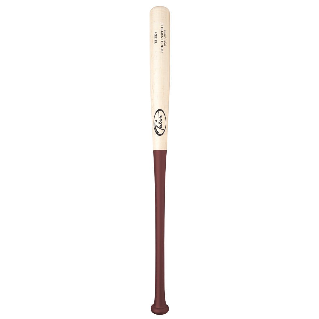 Premium Finish Maple BB34 Official Softball - Tater Bats - Professional Wood Baseball Bats  
